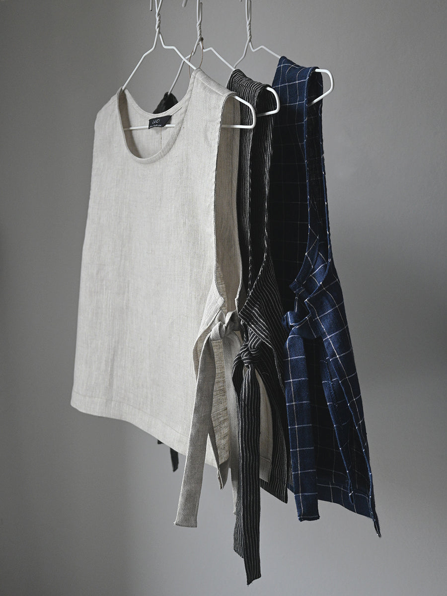 Linen vest with ties - 100% linen - Lanen top – LUCI