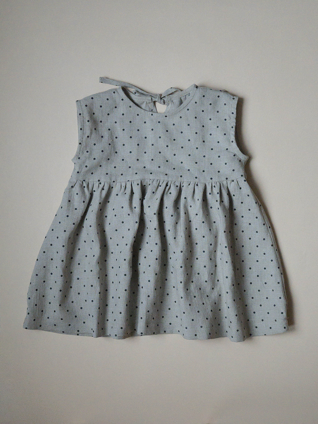 Summer Dress - 0-6 years - 100% linen - Dekliška lanena obleka