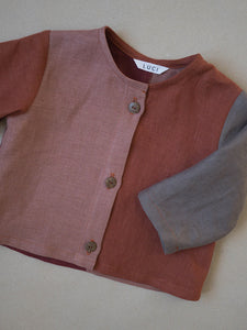 Buttoned Shirt | Colour-block | Fire | One of a kind