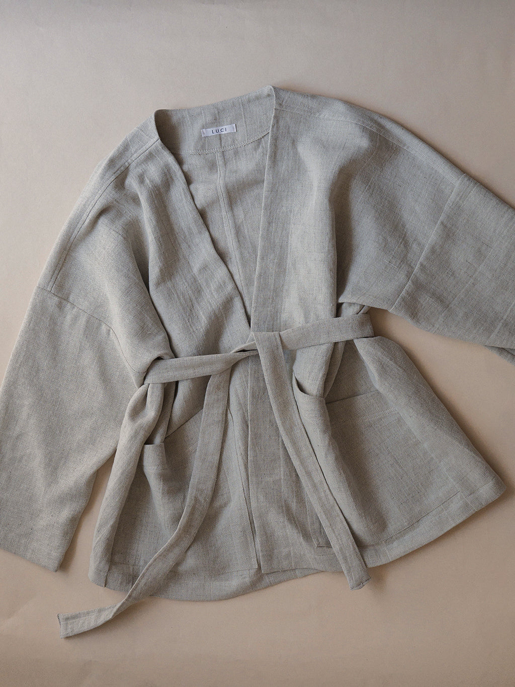 Basic kimono jacket - 100% linen - Kimono - 100% lan