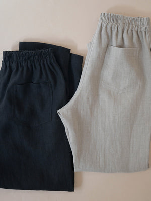 Back to basics pants - 100% linen - 100% lan - lanene hlače