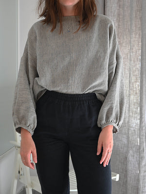 Puffy sleeves blouse