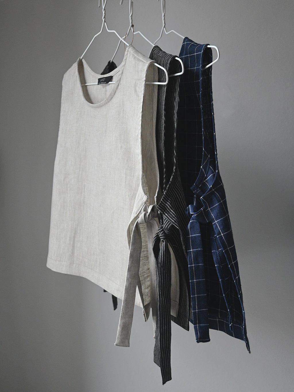 Linen vest with ties - 100% linen - Lanen top – LUCI