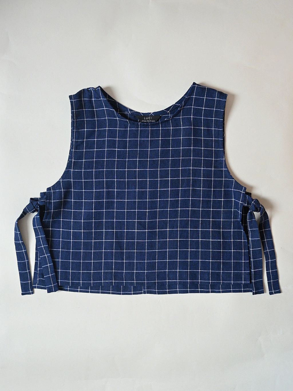 Linen vest with ties - 100% linen - Lanen top – LUCI