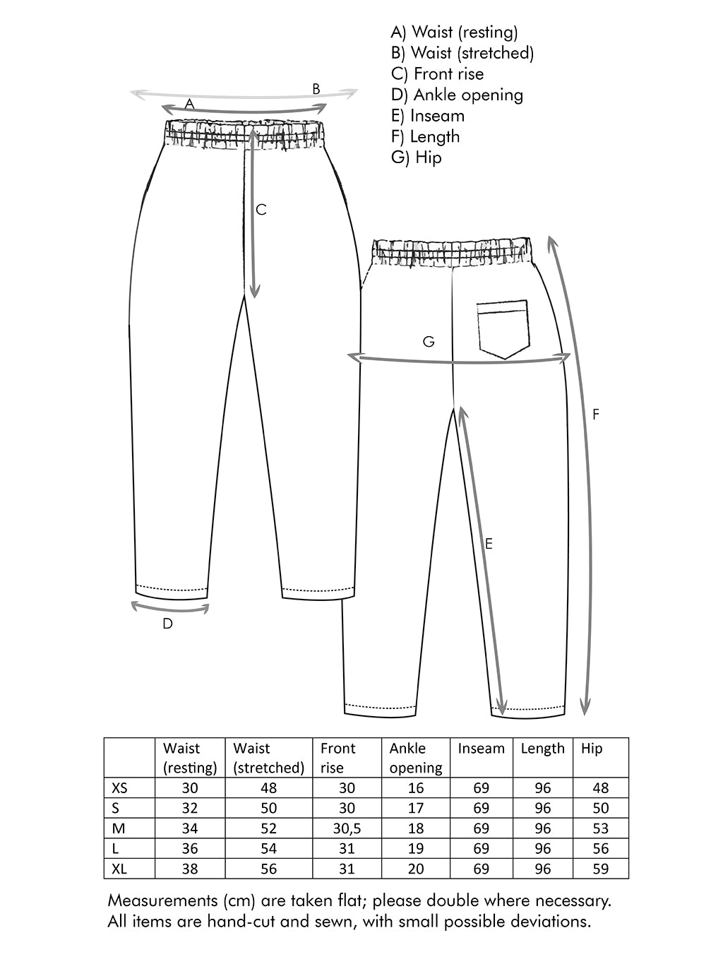 Back to basics pants - 100% linen - 100% lan - Ženske lanene hlače