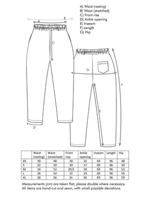 Back to basics pants - 100% linen - 100% lan - Ženske lanene hlače