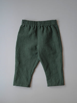Linen Pants in green
