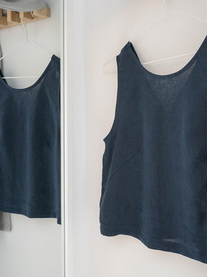 Basic crop top | Navy | S