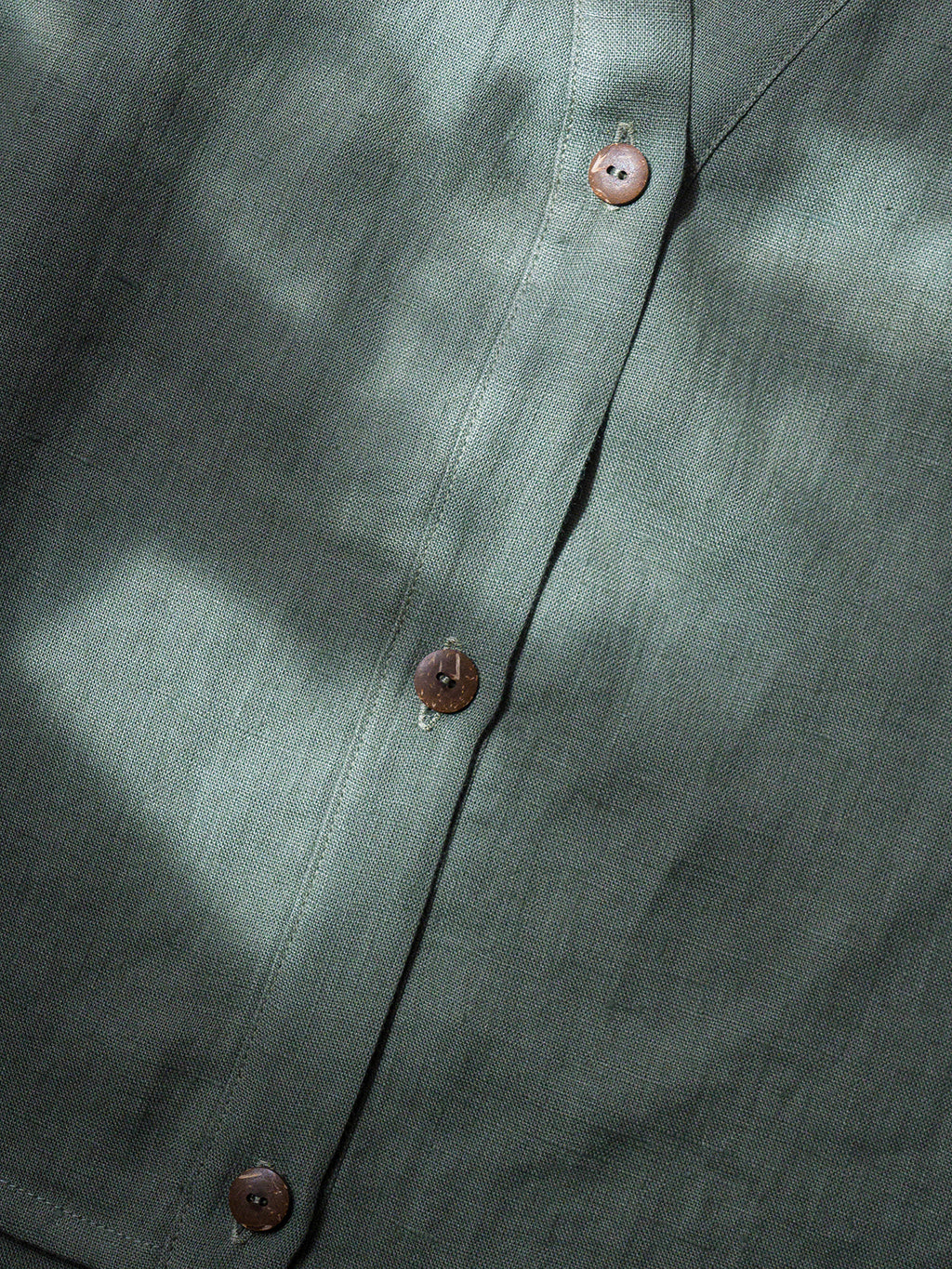 Crop linen shirt | long sleeves