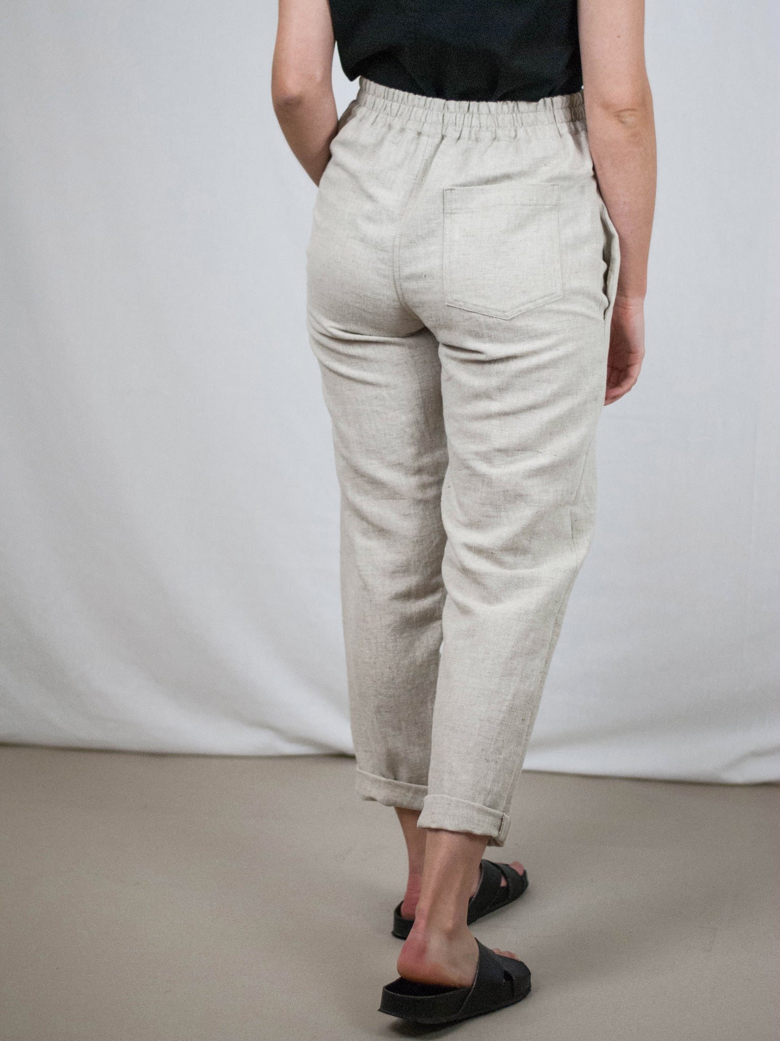 Back to basics pants - 100% linen - 100% lan - lanene hlače