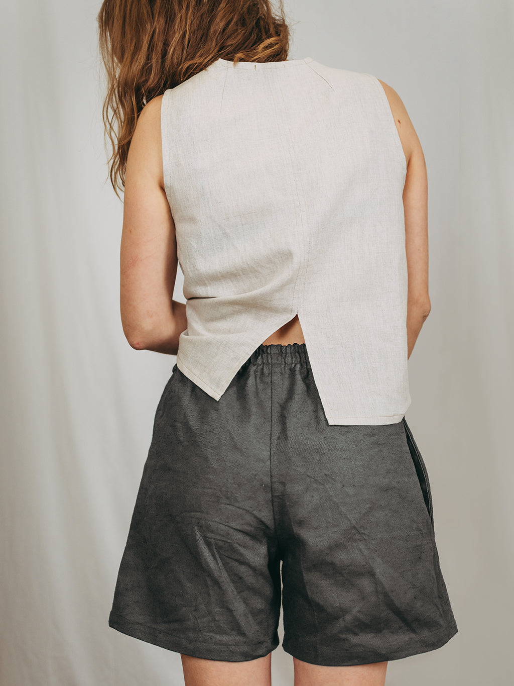 V-neck crop top